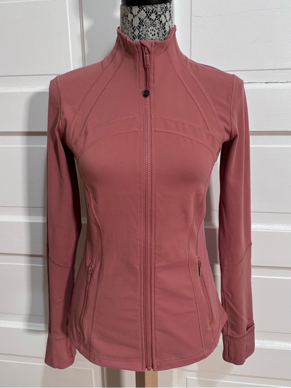 Lululemon Define Jacket *Luon Size 8 Pink Clay Flattering Fit $138